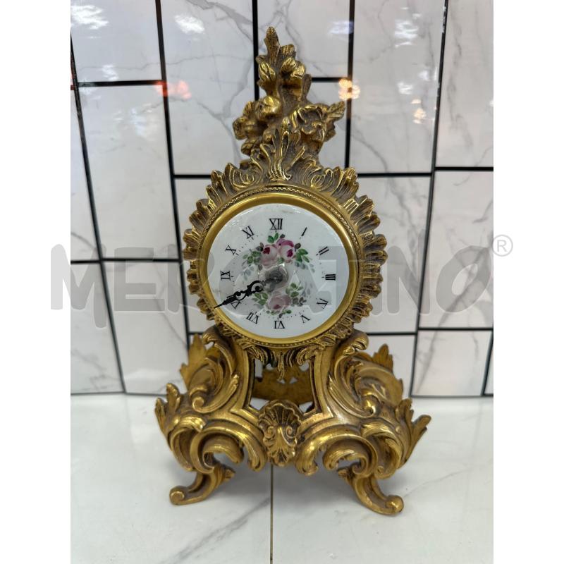 OROLOGIO DA TAVOLO BRONZO DORATO  | Mercatino dell'Usato Campobasso 1