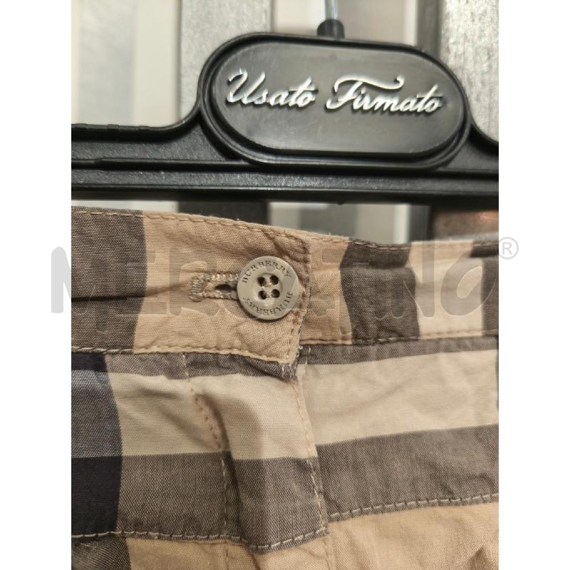 PANTALONCINO BAMBINO BURBERRY BEIGE CHECK | Mercatino dell'Usato Campobasso 2