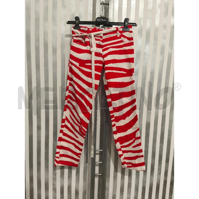 PANTALONE BAMBINA MOSCHINO JUNIOR PANNA ROSSO | Mercatino dell'Usato Campobasso 1