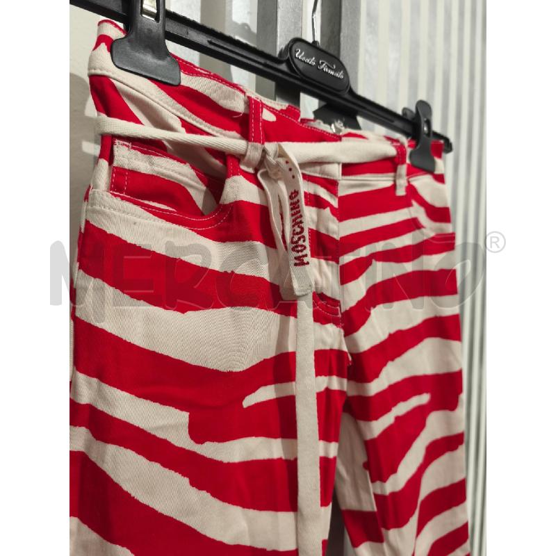 PANTALONE BAMBINA MOSCHINO JUNIOR PANNA ROSSO | Mercatino dell'Usato Campobasso 2
