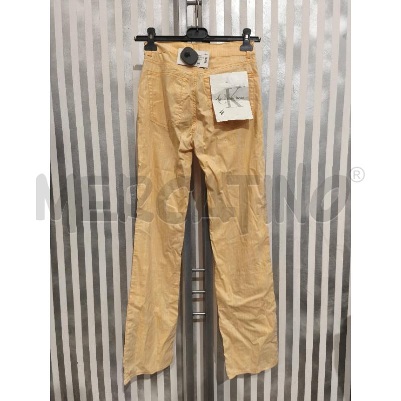 PANTALONE DONNA CALVIN KLEIN GIALLO BIANCO | Mercatino dell'Usato Campobasso 4