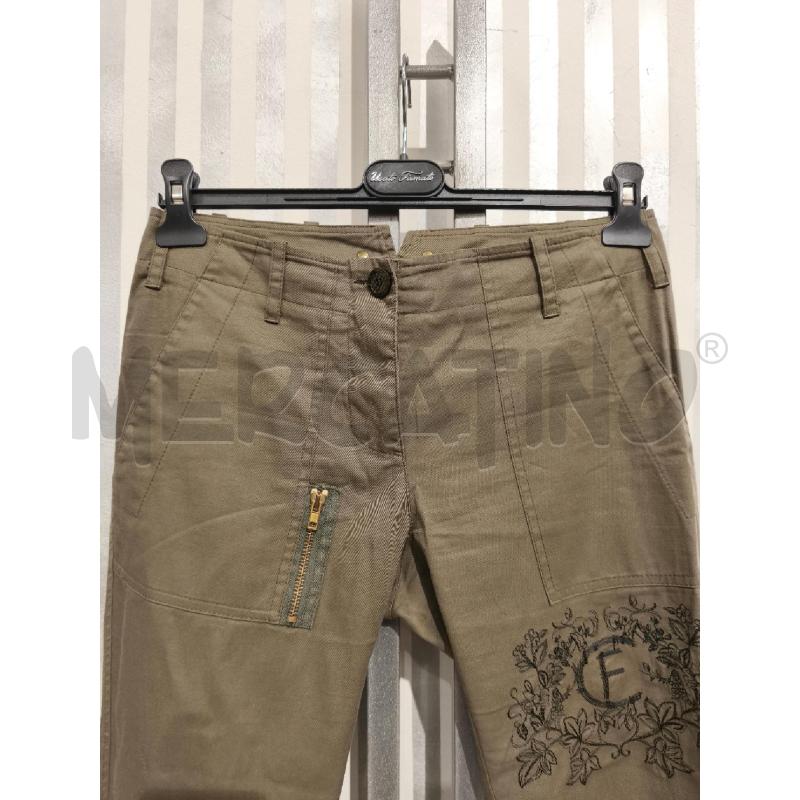 PANTALONE DONNA CRISTINA EFFE VERDE MILITARE CF NERO | Mercatino dell'Usato Campobasso 2