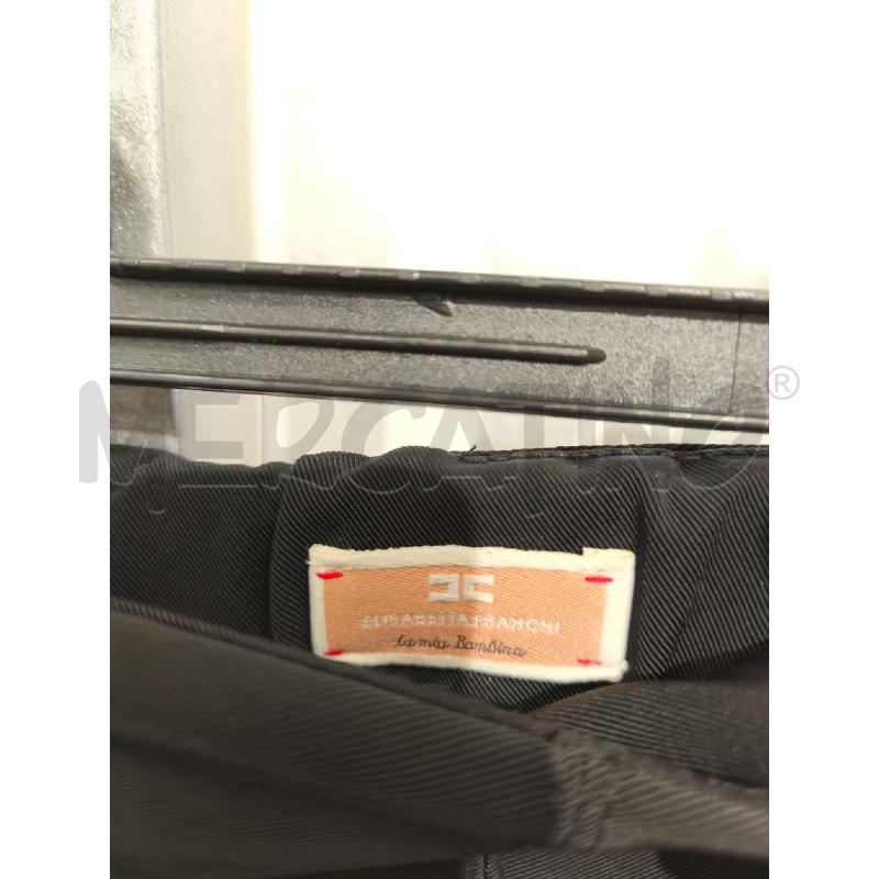 PANTALONE DONNA ELISABETTA FRANCHI NERO ZIP RETRO | Mercatino dell'Usato Campobasso 2