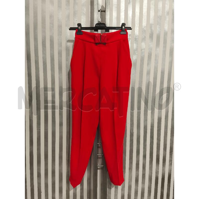 PANTALONE DONNA ELISABETTA FRANCHI ROSSO FUOCO | Mercatino dell'Usato Campobasso 1