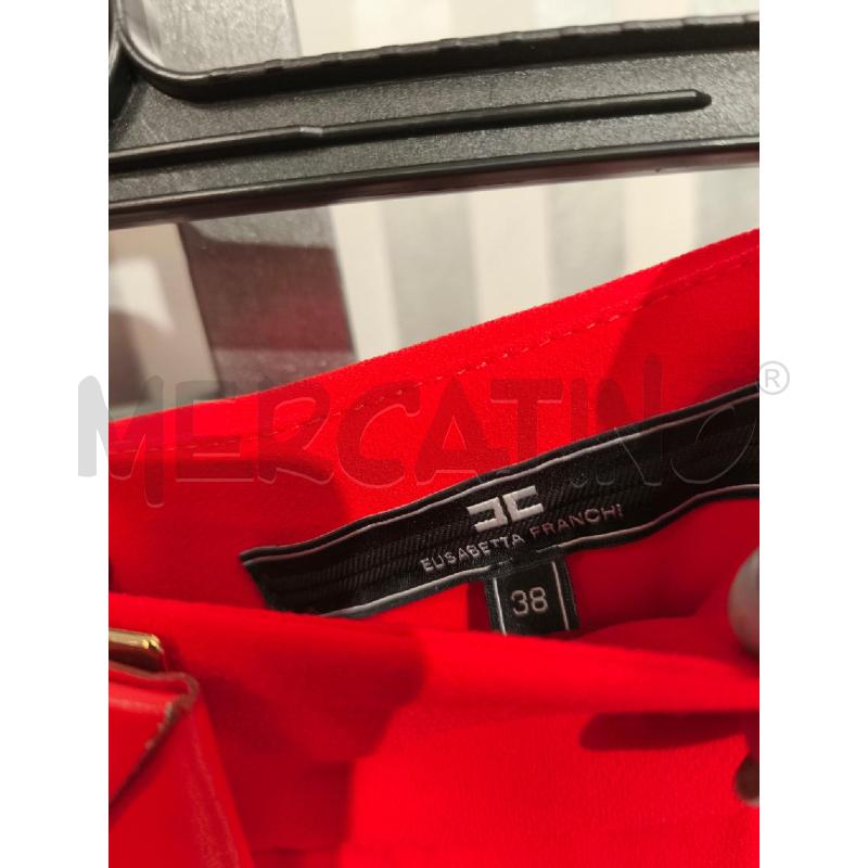 PANTALONE DONNA ELISABETTA FRANCHI ROSSO FUOCO | Mercatino dell'Usato Campobasso 4
