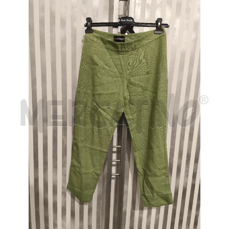 PANTALONE DONNA EMPORIO ARMANI VERDE CHIARO | Mercatino dell'Usato Campobasso 1