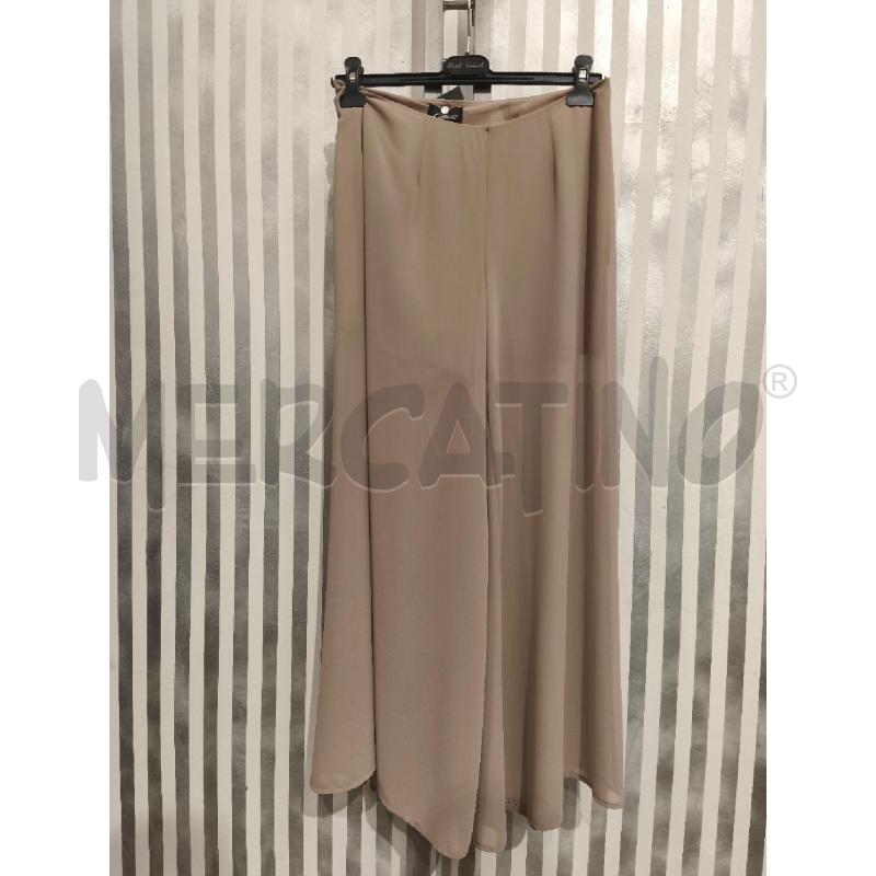 PANTALONE DONNA GATTINONI BEIGE TRASPARENTE CON PANTALONCINO | Mercatino dell'Usato Campobasso 1
