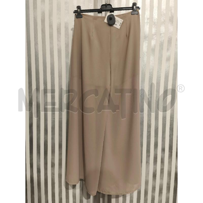 PANTALONE DONNA GATTINONI BEIGE TRASPARENTE CON PANTALONCINO | Mercatino dell'Usato Campobasso 4