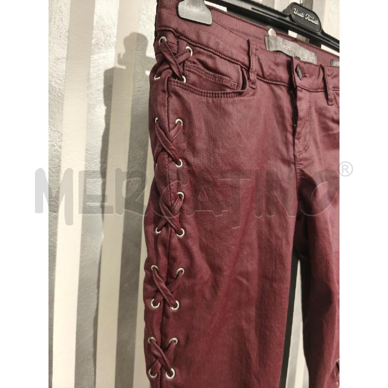 PANTALONE DONNA GUESS BORDEAUX LACCI AI LATI | Mercatino dell'Usato Campobasso 2