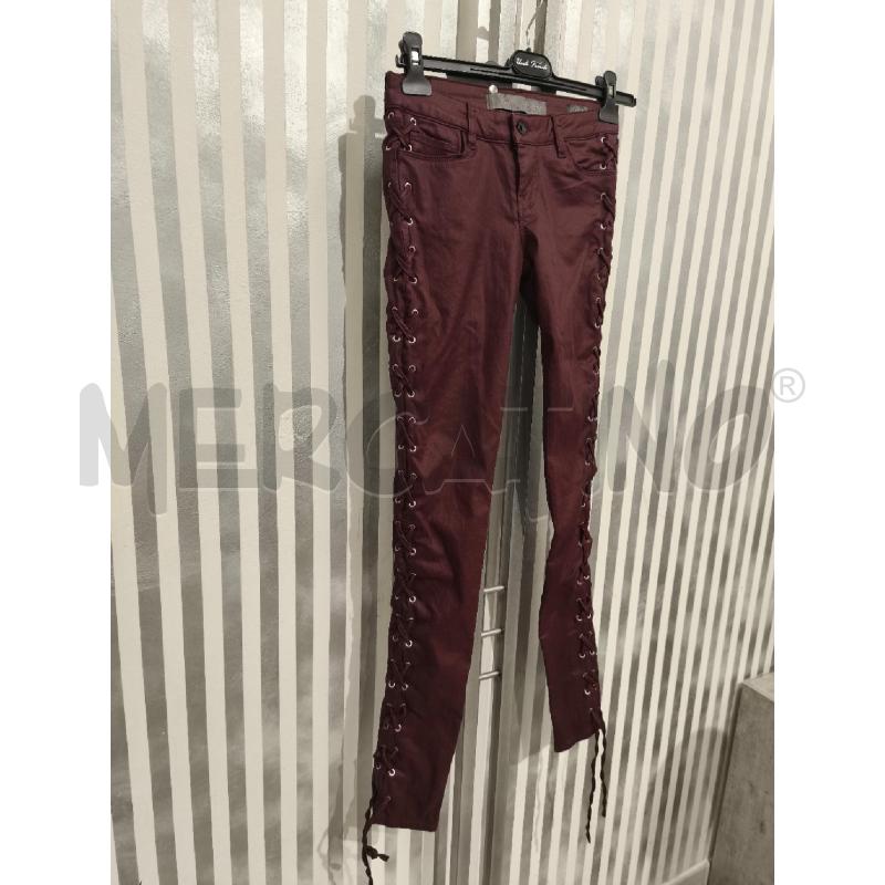 PANTALONE DONNA GUESS BORDEAUX LACCI AI LATI | Mercatino dell'Usato Campobasso 3