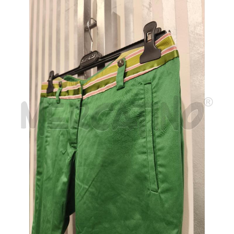 PANTALONE DONNA JUST CAVALLI VERDE FASCIA IN VITA | Mercatino dell'Usato Campobasso 3