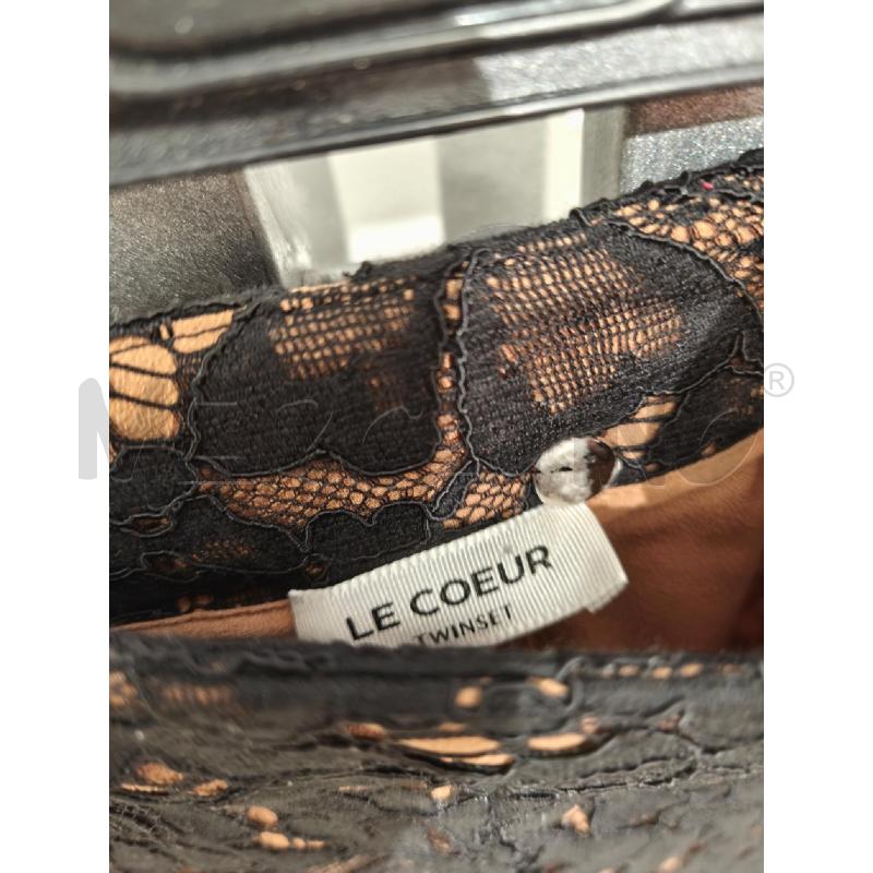 PANTALONE DONNA LE COEUR TWINSET PIZZO NERO FODERA BEIGE | Mercatino dell'Usato Campobasso 3