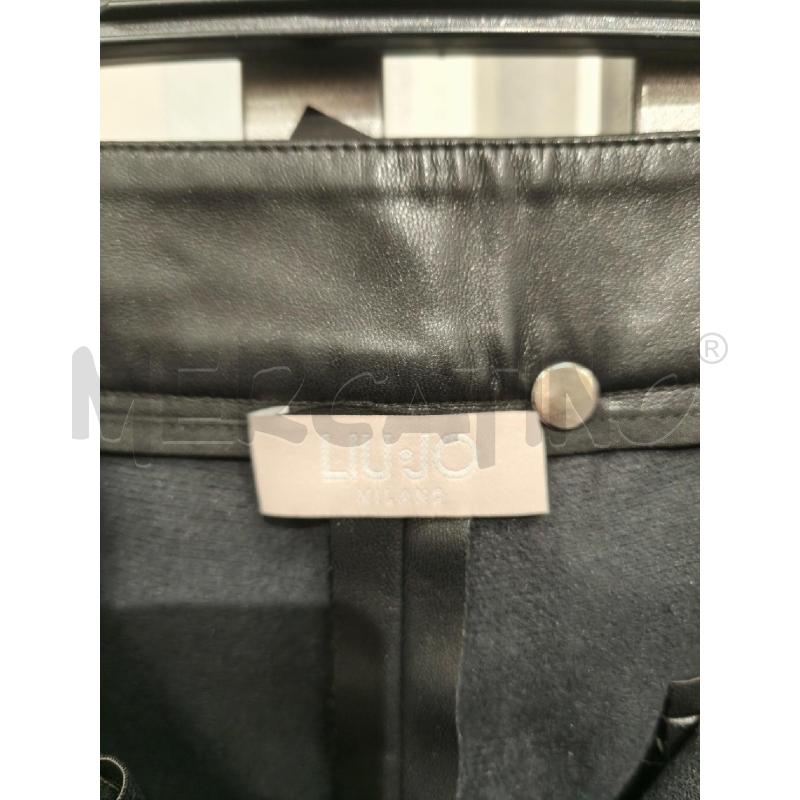 PANTALONE DONNA LIU JO NERO SIMILPELLE TASCHE TRECCE | Mercatino dell'Usato Campobasso 5