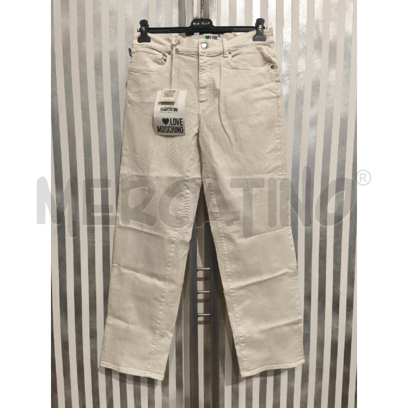 PANTALONE DONNA LOVE MOSCHINO PANNA NUOVO | Mercatino dell'Usato Campobasso 1