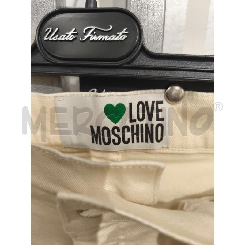 PANTALONE DONNA LOVE MOSCHINO PANNA NUOVO | Mercatino dell'Usato Campobasso 2