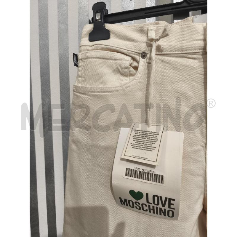 PANTALONE DONNA LOVE MOSCHINO PANNA NUOVO | Mercatino dell'Usato Campobasso 3