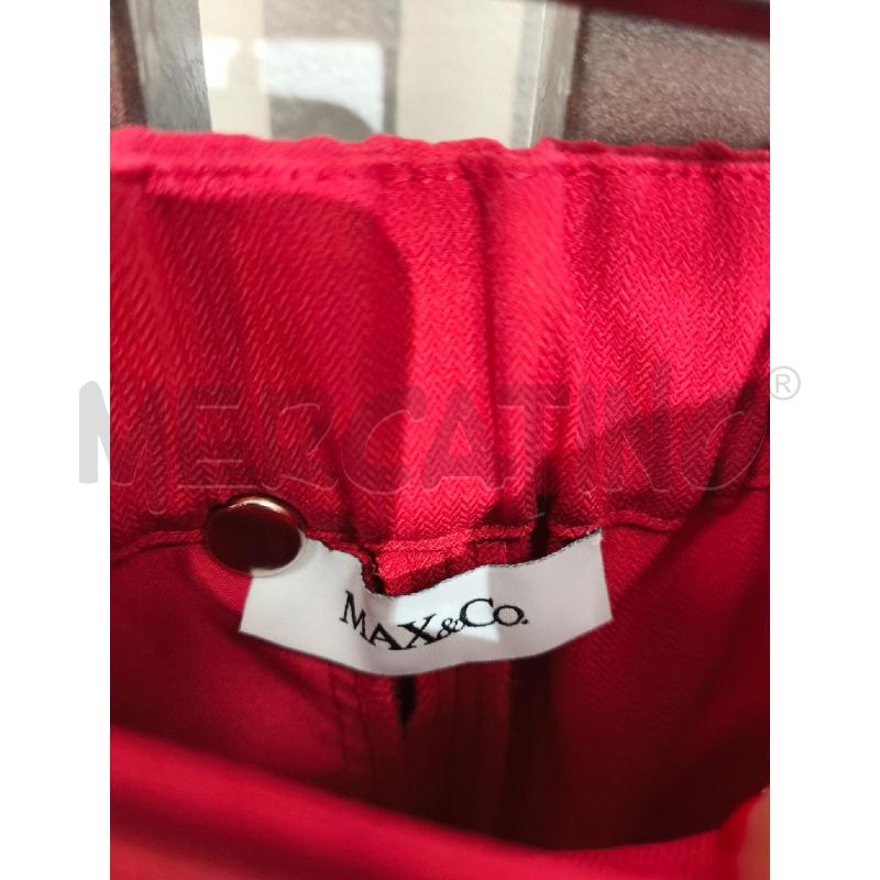 PANTALONE DONNA MAX&CO ROSSO PENCES | Mercatino dell'Usato Campobasso 2