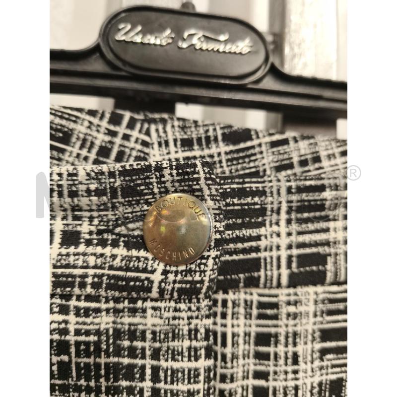 PANTALONE DONNA MOSCHINO BOUTIQUE NERO BIANCO | Mercatino dell'Usato Campobasso 3