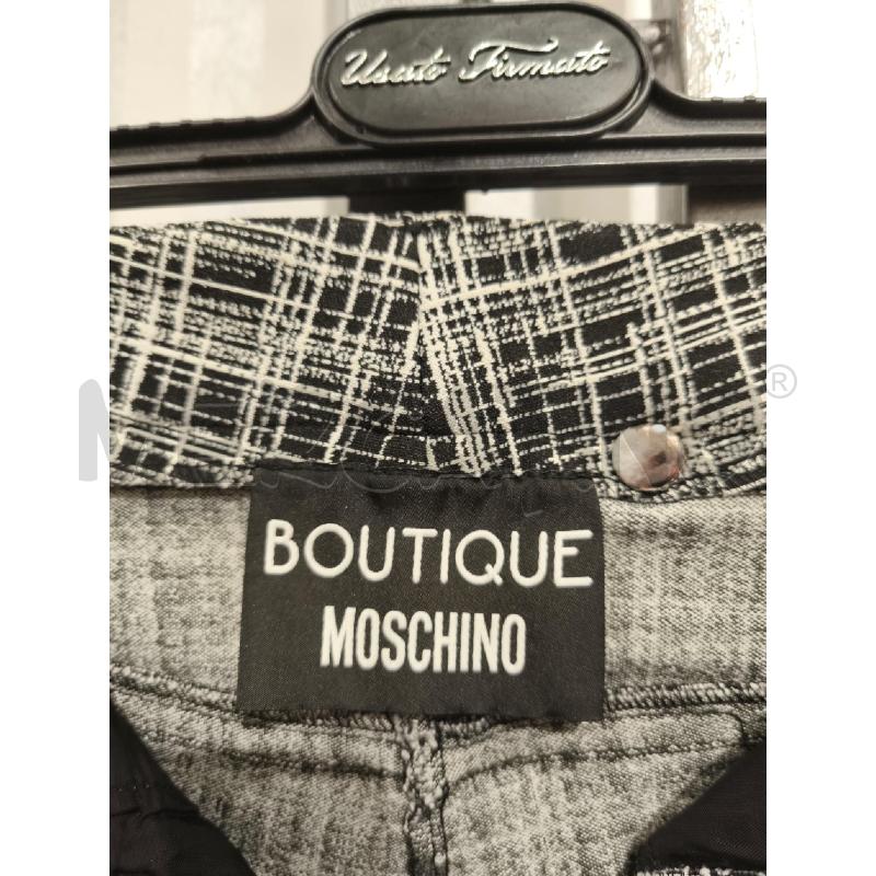 PANTALONE DONNA MOSCHINO BOUTIQUE NERO BIANCO | Mercatino dell'Usato Campobasso 4