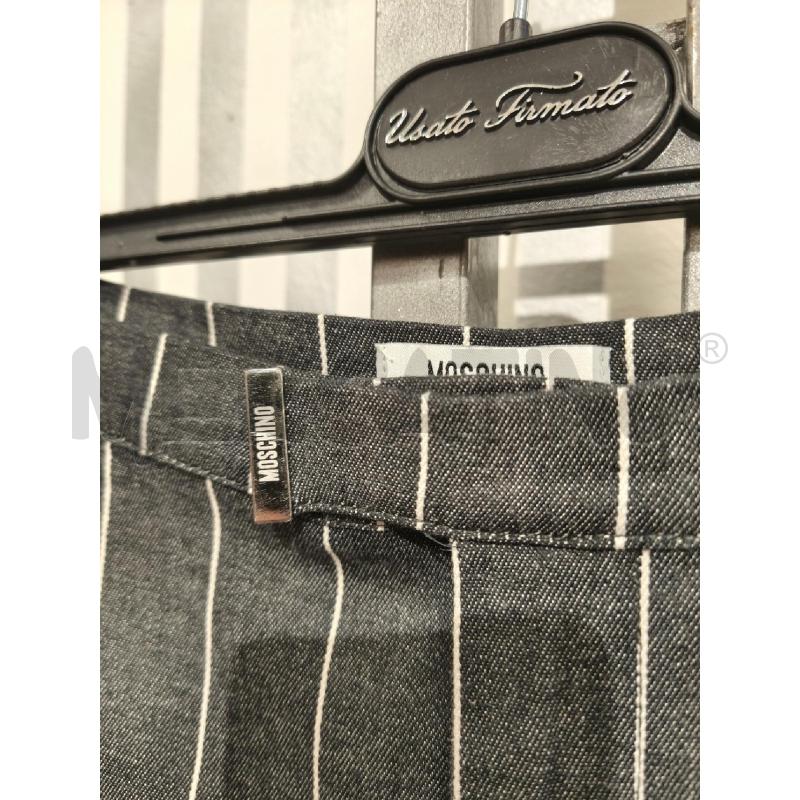 PANTALONE DONNA MOSCHINO JEANS GRIGIO GESSATO | Mercatino dell'Usato Campobasso 4