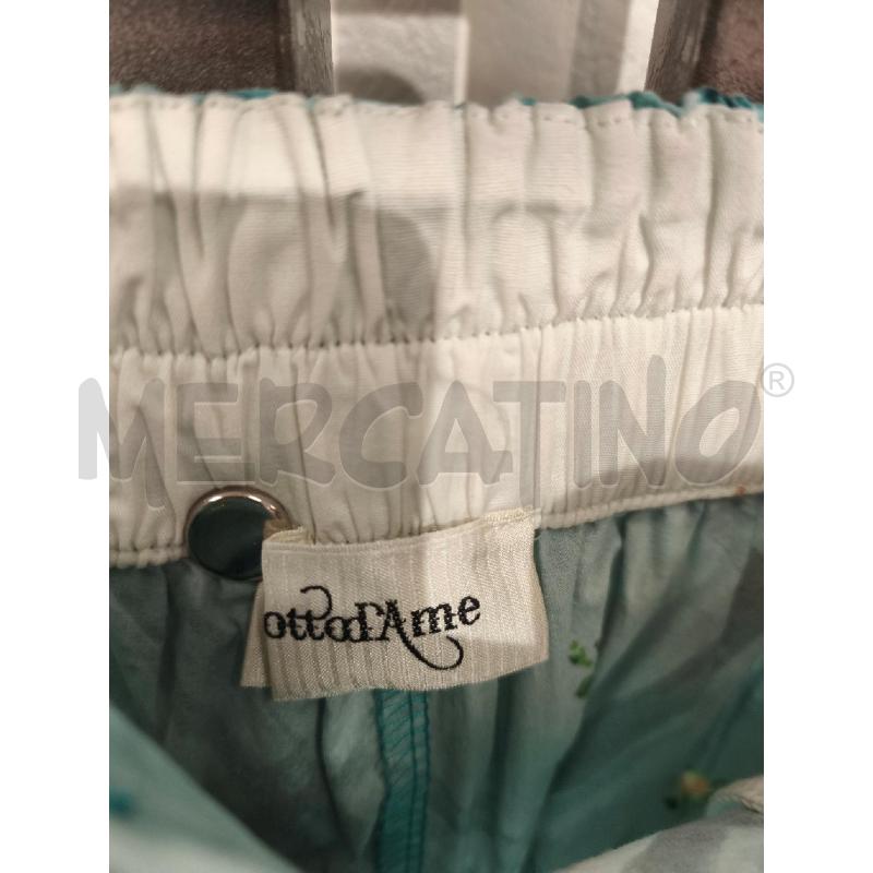 PANTALONE DONNA OTTOD'AME ACQUAMARINA FIORELLINI | Mercatino dell'Usato Campobasso 2