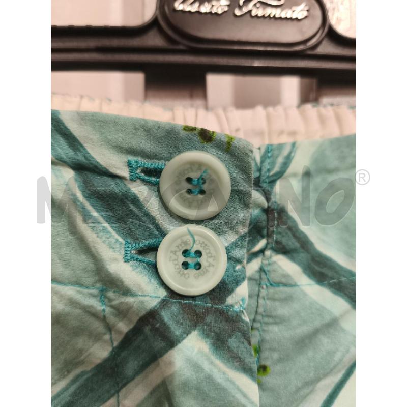 PANTALONE DONNA OTTOD'AME ACQUAMARINA FIORELLINI | Mercatino dell'Usato Campobasso 3