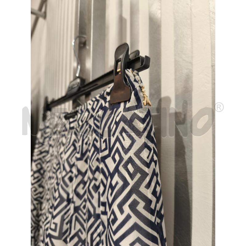 PANTALONE DONNA PATRIZIA PEPE BIANCO BLU GEOM | Mercatino dell'Usato Campobasso 3