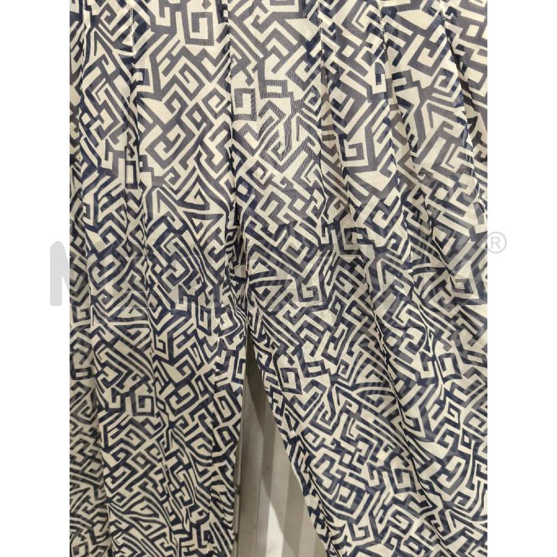 PANTALONE DONNA PATRIZIA PEPE BIANCO BLU GEOM | Mercatino dell'Usato Campobasso 4