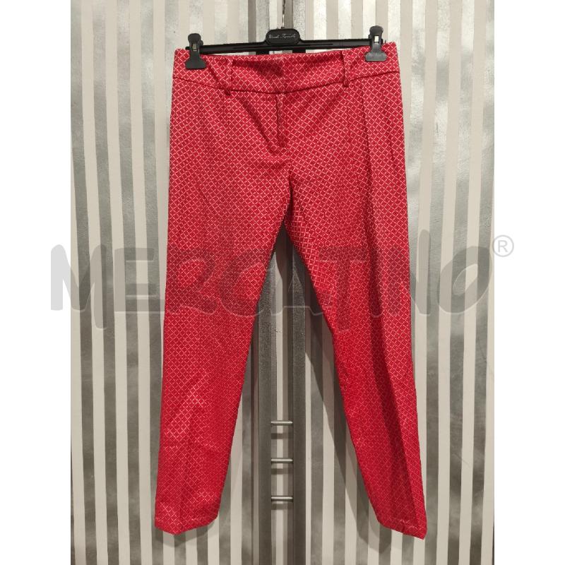 PANTALONE DONNA PATRIZIA PEPE CORALLO ROMBI | Mercatino dell'Usato Campobasso 1