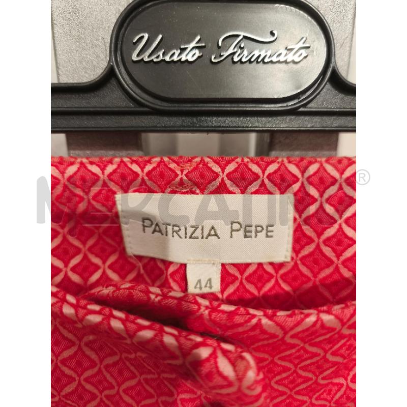 PANTALONE DONNA PATRIZIA PEPE CORALLO ROMBI | Mercatino dell'Usato Campobasso 2