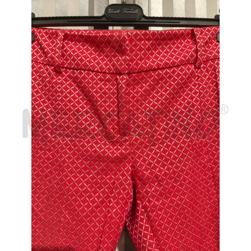 PANTALONE DONNA PATRIZIA PEPE CORALLO ROMBI | Mercatino dell'Usato Campobasso 3
