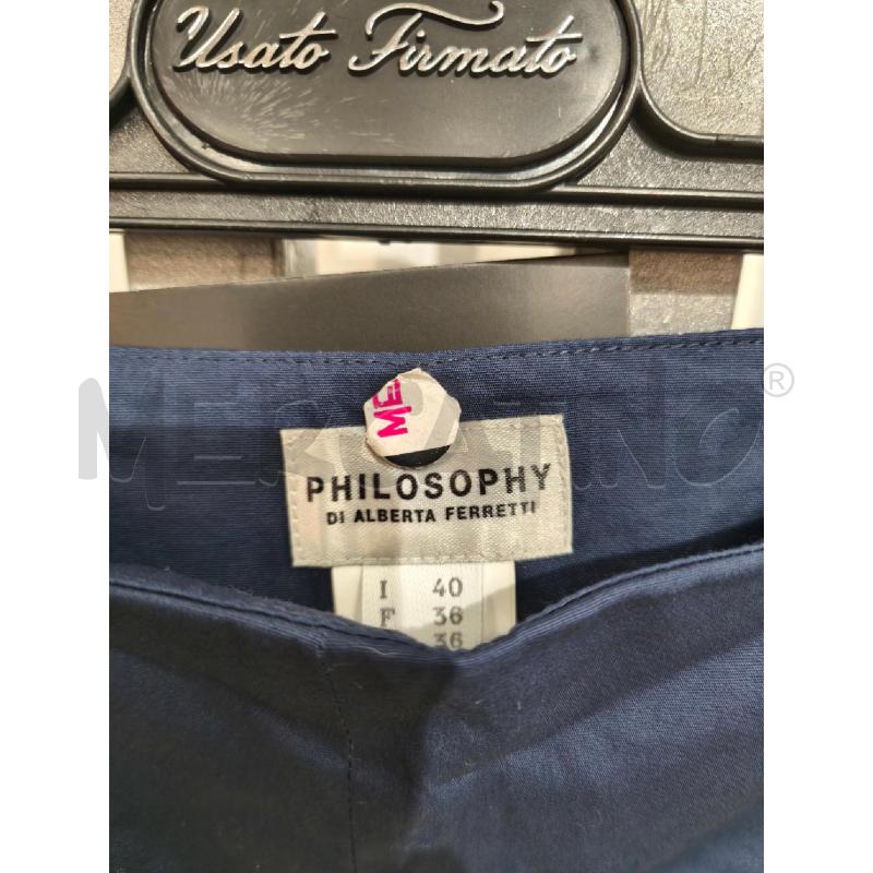 PANTALONE DONNA PHILOSOPHY ALBERTA FERRETTI BLU | Mercatino dell'Usato Campobasso 2