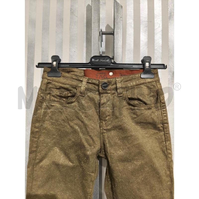 PANTALONE DONNA PINKO DORATO GLITTER | Mercatino dell'Usato Campobasso 2