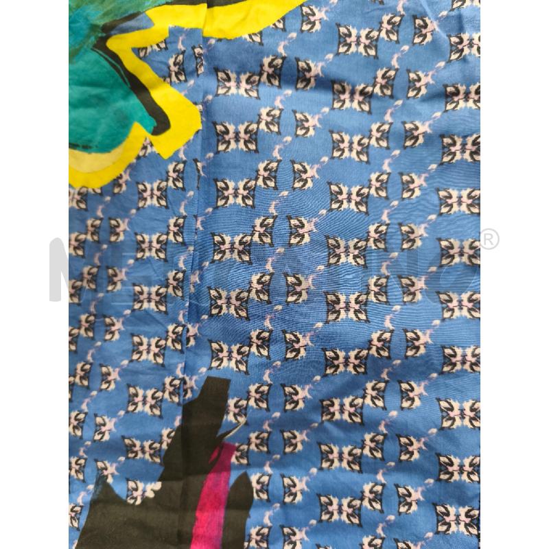 PANTALONE DONNA PINKO INDACO E MULTICOLOR FIORI | Mercatino dell'Usato Campobasso 4