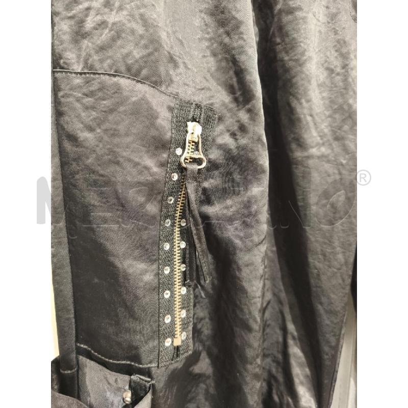 PANTALONE DONNA PINKO NERO SATINATO ZIP E STRASS | Mercatino dell'Usato Campobasso 2