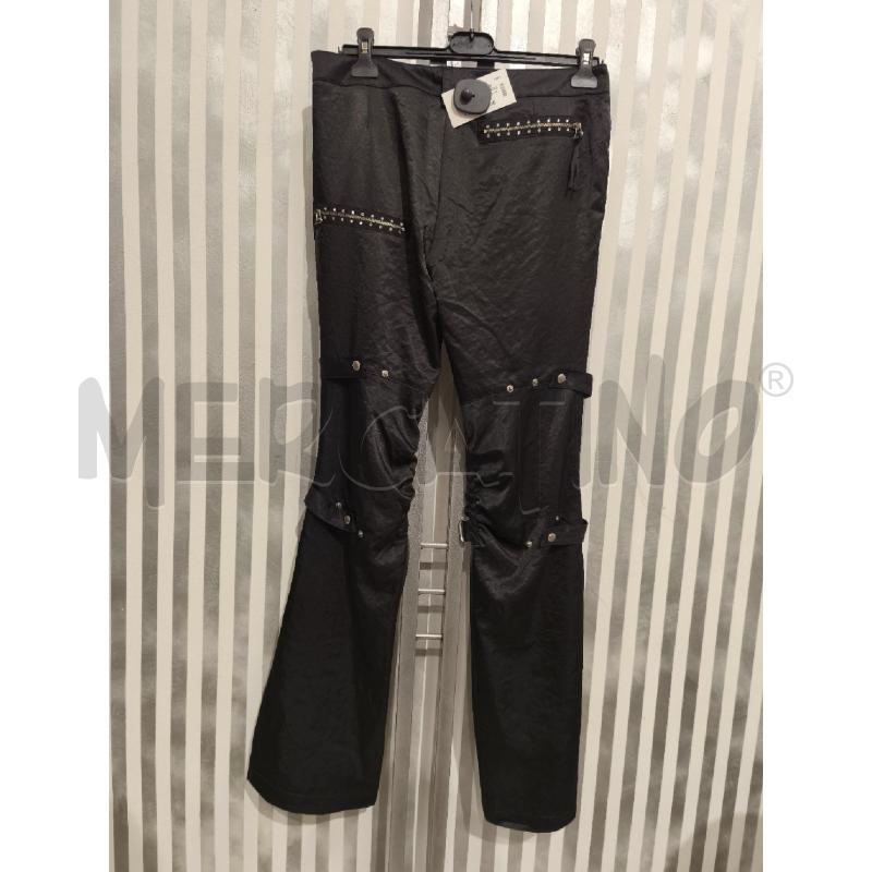 PANTALONE DONNA PINKO NERO SATINATO ZIP E STRASS | Mercatino dell'Usato Campobasso 4