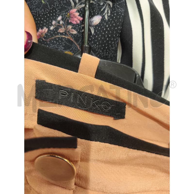 PANTALONE DONNA PINKO SALMONE RIGA NERA | Mercatino dell'Usato Campobasso 5