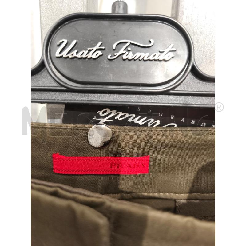 PANTALONE DONNA PRADA MARRONE COTONE | Mercatino dell'Usato Campobasso 3