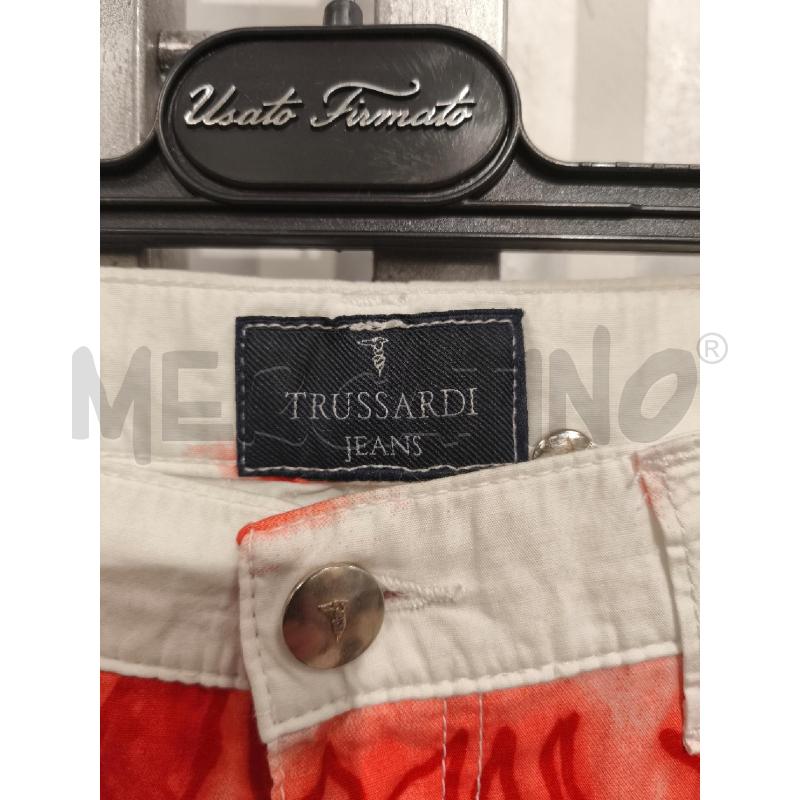 PANTALONE DONNA TRUSSARDI BIANCO E CORALLO | Mercatino dell'Usato Campobasso 2