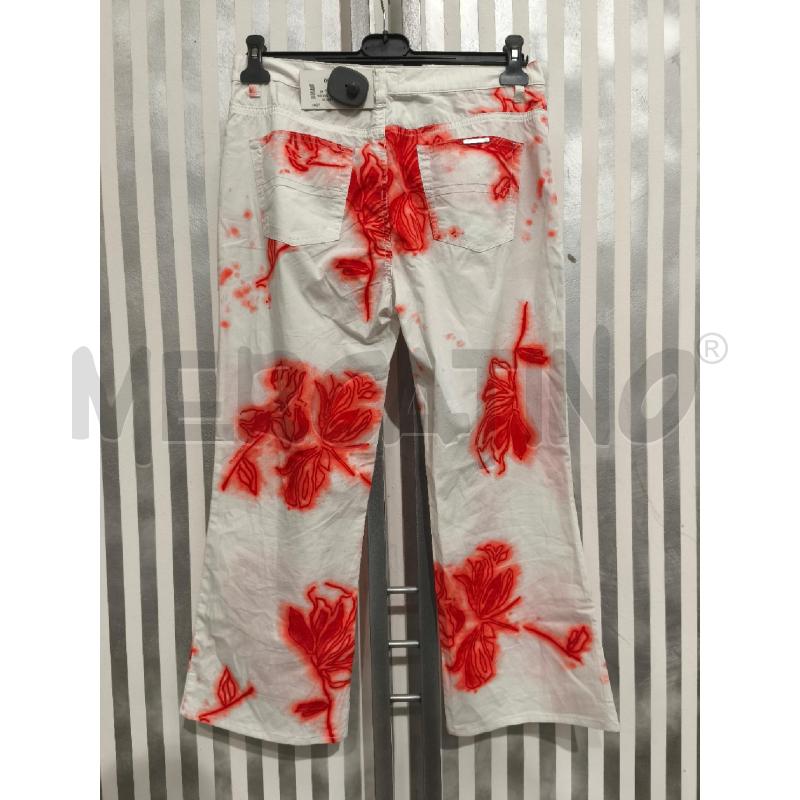 PANTALONE DONNA TRUSSARDI BIANCO E CORALLO | Mercatino dell'Usato Campobasso 5