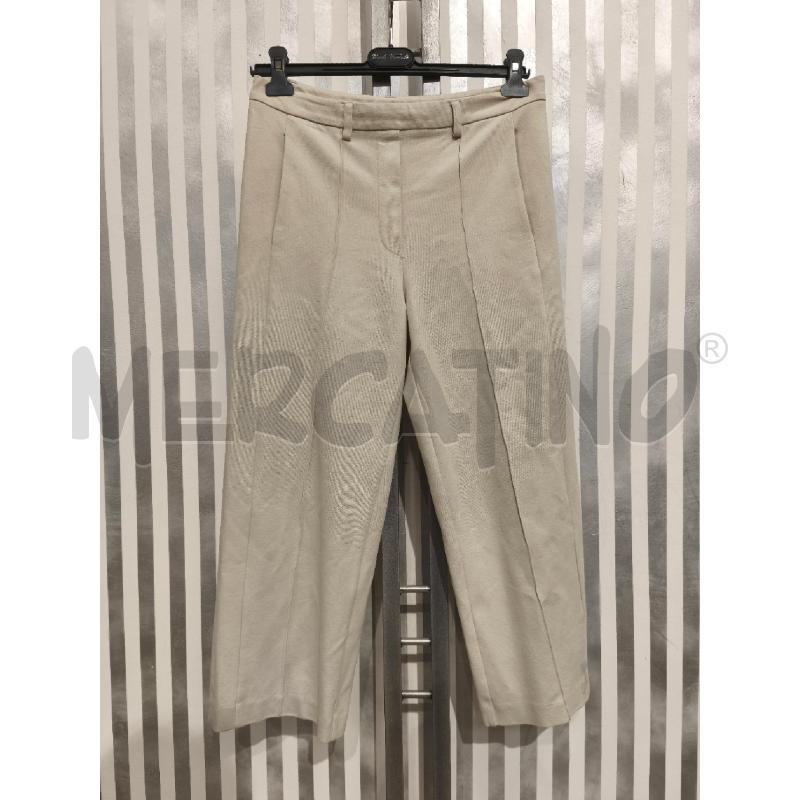 PANTALONE DONNA TWINSET PANNA ZIP LATO | Mercatino dell'Usato Campobasso 1