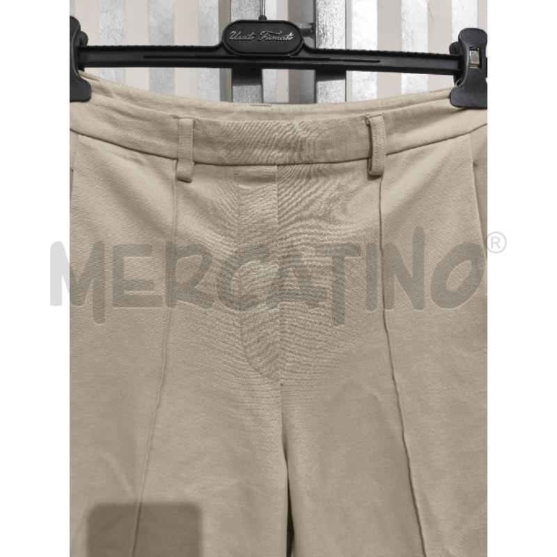 PANTALONE DONNA TWINSET PANNA ZIP LATO | Mercatino dell'Usato Campobasso 3