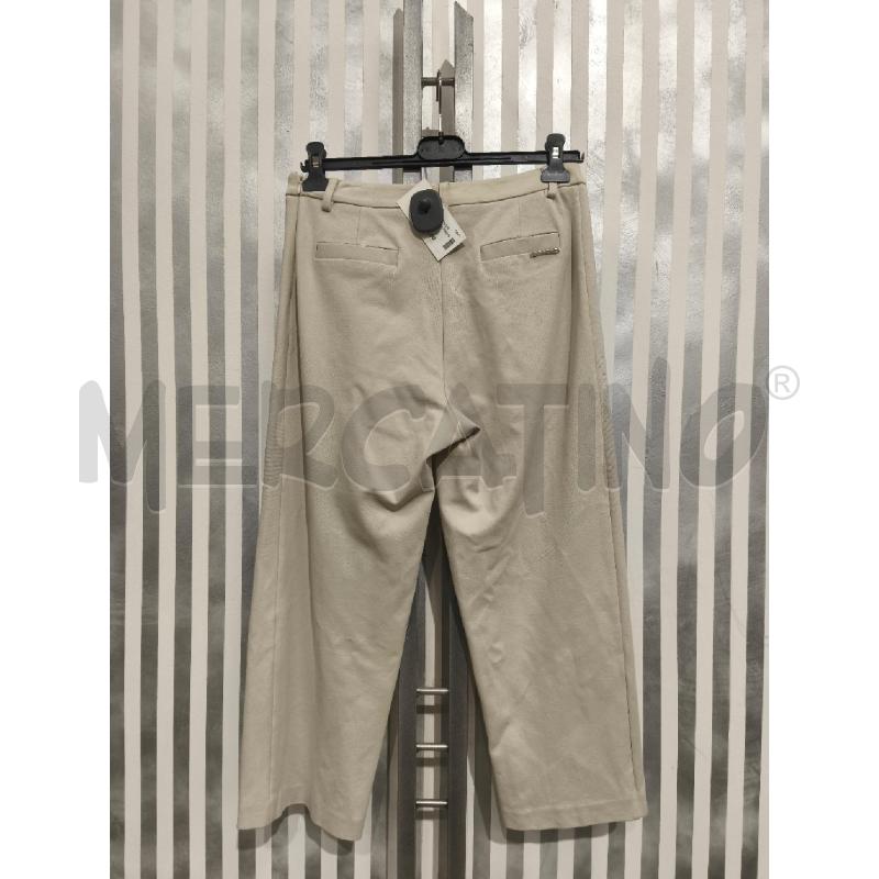 PANTALONE DONNA TWINSET PANNA ZIP LATO | Mercatino dell'Usato Campobasso 4
