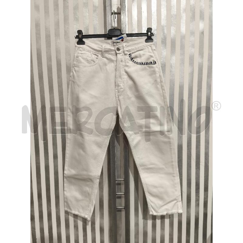 PANTALONE UOMO FRONT STREET BIANCO TASCA RETRO ROSSA BANDANA | Mercatino dell'Usato Campobasso 1