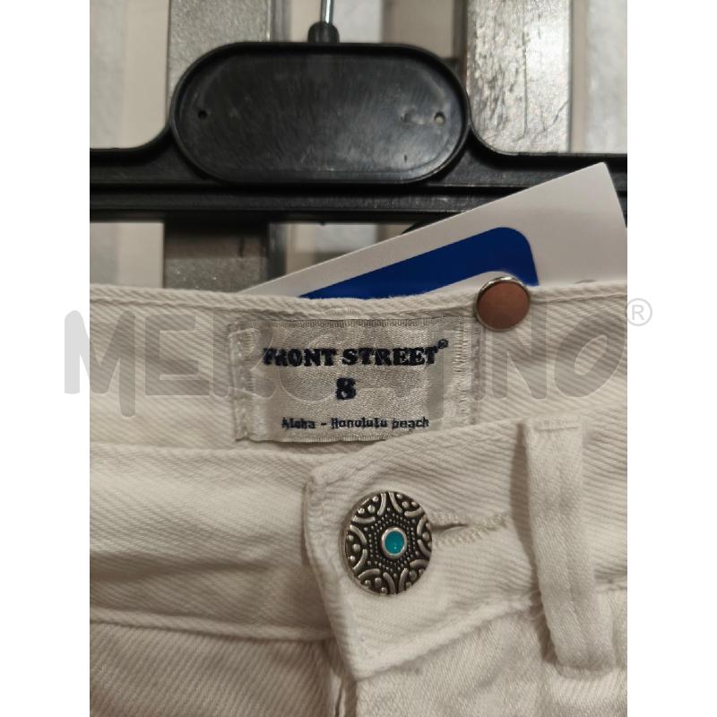 PANTALONE UOMO FRONT STREET BIANCO TASCA RETRO ROSSA BANDANA | Mercatino dell'Usato Campobasso 2