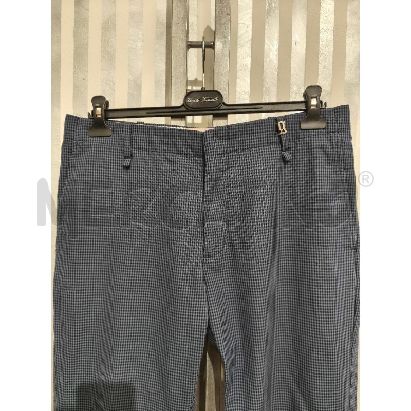PANTALONE UOMO GALLIANO QUADRETTI AZZURRO POLVERE | Mercatino dell'Usato Campobasso 3