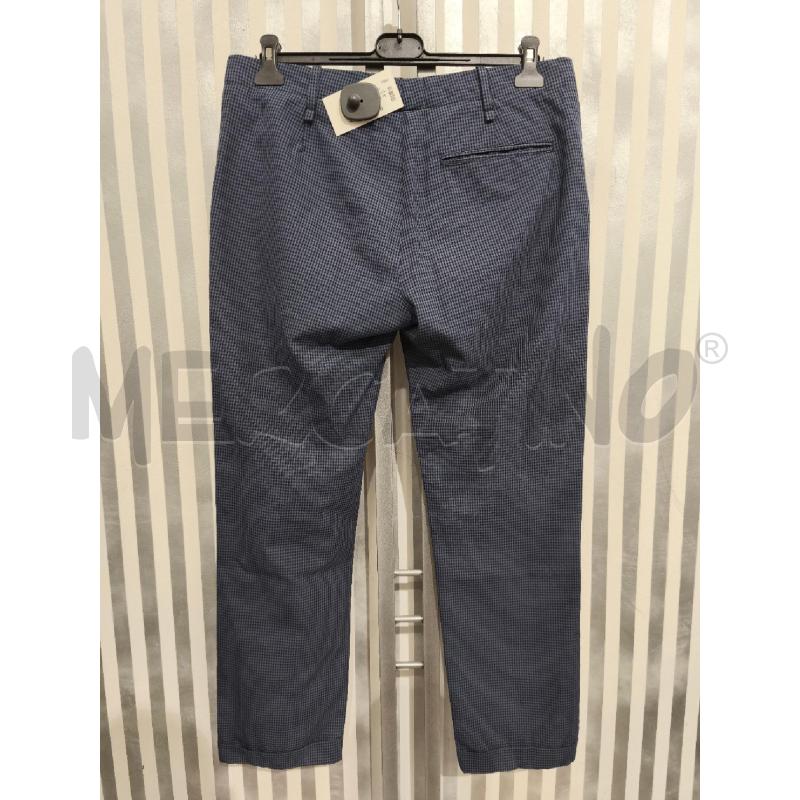 PANTALONE UOMO GALLIANO QUADRETTI AZZURRO POLVERE | Mercatino dell'Usato Campobasso 4