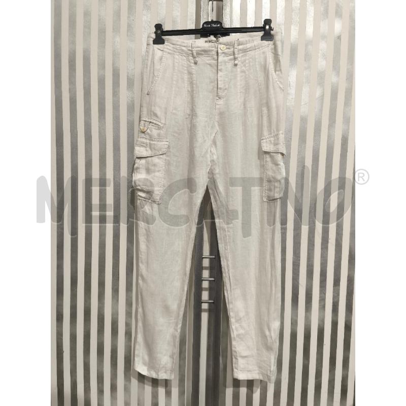 PANTALONE UOMO POLO JEANS COMPANY BIANCO LINO | Mercatino dell'Usato Campobasso 1