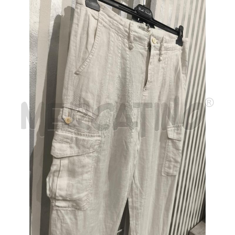 PANTALONE UOMO POLO JEANS COMPANY BIANCO LINO | Mercatino dell'Usato Campobasso 2