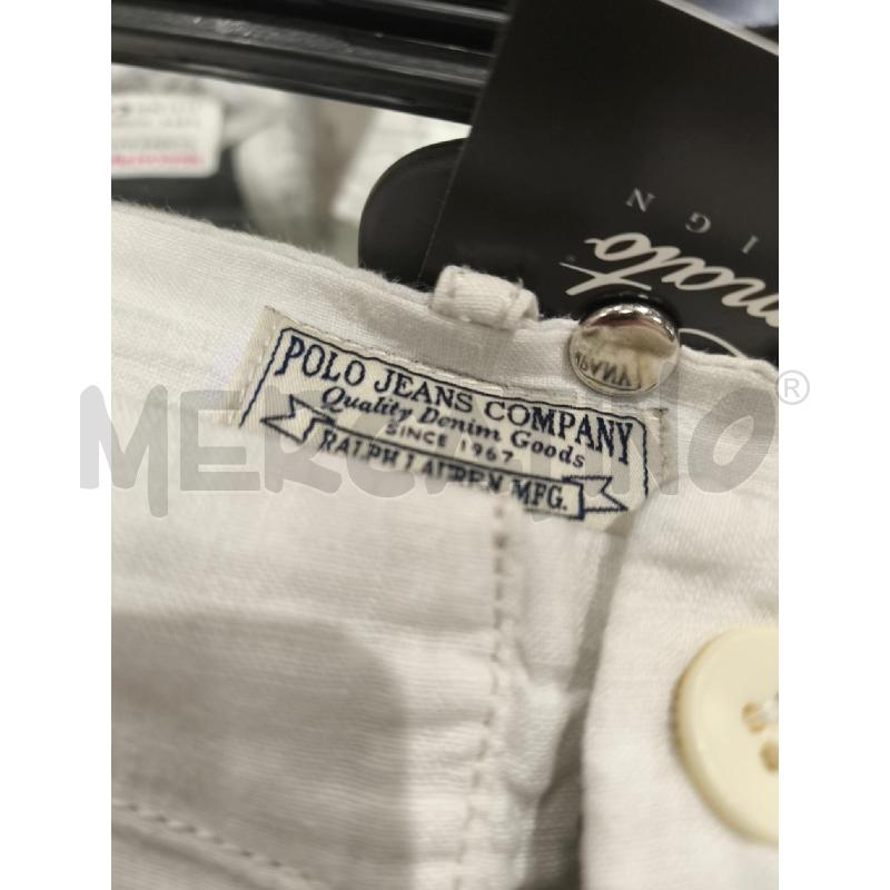 PANTALONE UOMO POLO JEANS COMPANY BIANCO LINO | Mercatino dell'Usato Campobasso 5